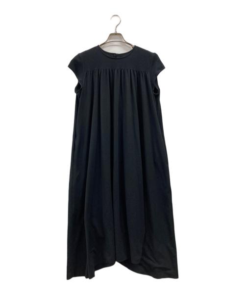 MACKINTOSH LONDON（マッキントッシュ ロンドン）MACKINTOSH LONDON (マッキントッシュ ロンドン) ヨークギャザーAラインワンピース ブラック サイズ:40の古着・服飾アイテム