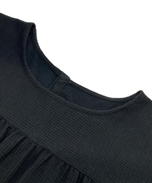 MACKINTOSH LONDON（マッキントッシュ ロンドン）MACKINTOSH LONDON (マッキントッシュ ロンドン) ヨークギャザーAラインワンピース ブラック サイズ:40の古着・服飾アイテム