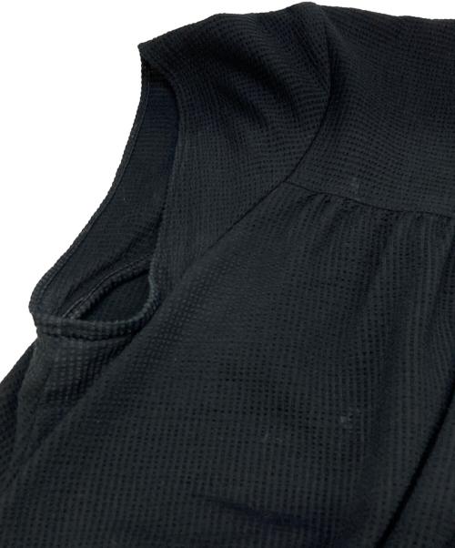 MACKINTOSH LONDON（マッキントッシュ ロンドン）MACKINTOSH LONDON (マッキントッシュ ロンドン) ヨークギャザーAラインワンピース ブラック サイズ:40の古着・服飾アイテム