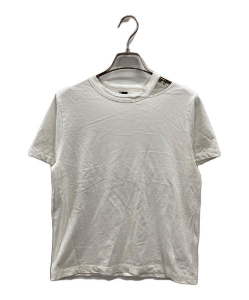 H BEAUTY&YOUTH（エイチ ビューティー&ユース）H BEAUTY&YOUTH (エイチ ビューティー&ユース) コットンハイゲージ カットオフTシャツ ホワイト サイズ:不明(実寸参照)の古着・服飾アイテム