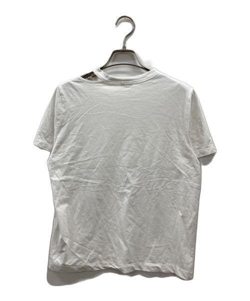 H BEAUTY&YOUTH（エイチ ビューティー&ユース）H BEAUTY&YOUTH (エイチ ビューティー&ユース) コットンハイゲージ カットオフTシャツ ホワイト サイズ:不明(実寸参照)の古着・服飾アイテム
