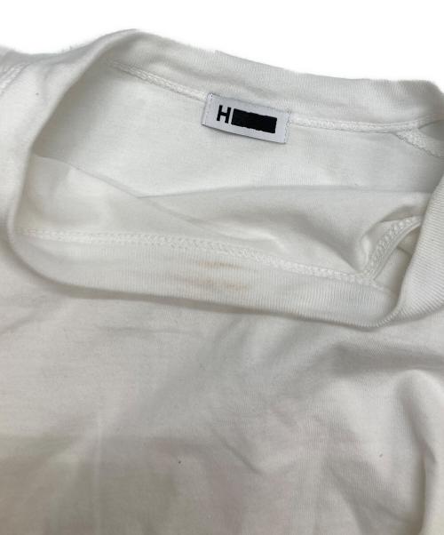 H BEAUTY&YOUTH（エイチ ビューティー&ユース）H BEAUTY&YOUTH (エイチ ビューティー&ユース) コットンハイゲージ カットオフTシャツ ホワイト サイズ:不明(実寸参照)の古着・服飾アイテム