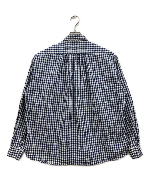 Porter Classic（ポータークラシック）Porter Classic (ポータークラシック) ROLL UP ギンガムチェックシャツ ネイビー サイズ:Sの古着・服飾アイテム