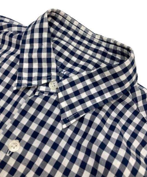 Porter Classic（ポータークラシック）Porter Classic (ポータークラシック) ROLL UP ギンガムチェックシャツ ネイビー サイズ:Sの古着・服飾アイテム