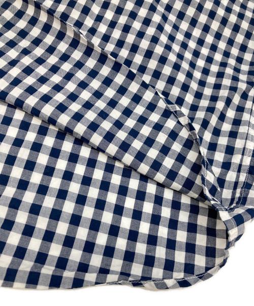 Porter Classic（ポータークラシック）Porter Classic (ポータークラシック) ROLL UP ギンガムチェックシャツ ネイビー サイズ:Sの古着・服飾アイテム