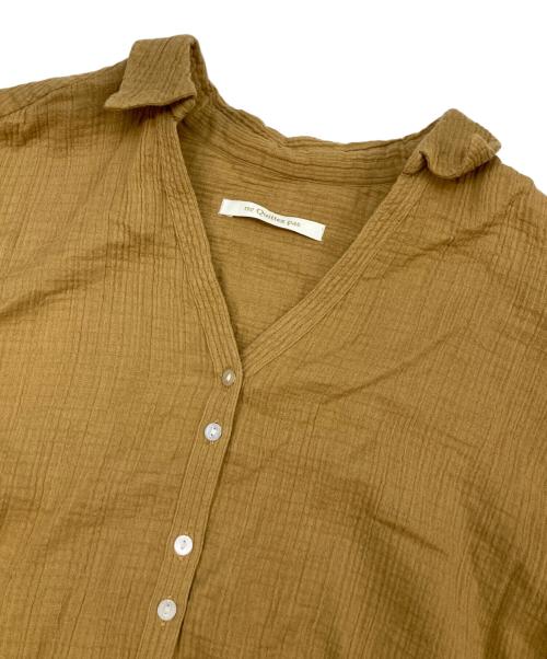 ne quittez pas（ヌキテパ）ne quittez pas (ヌキテパ) スキッパーシャツ ベージュ サイズ:FREEの古着・服飾アイテム