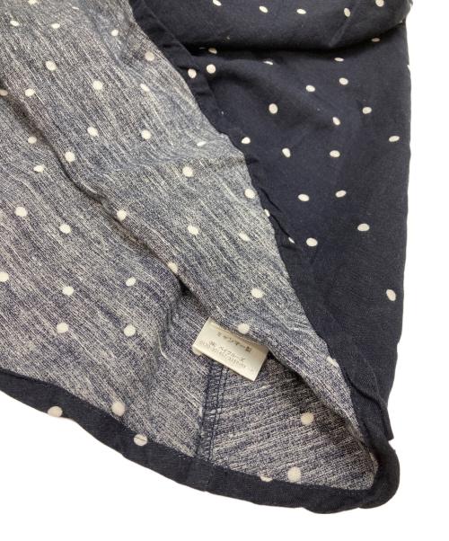 SIMPLICITE（シンプリシテ）SIMPLICITE (シンプリシテ) ドットリネンレーヨンスリーブレスワンピース ネイビー サイズ:Sの古着・服飾アイテム