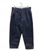 BEAMS PLUSビームスプラス）の古着「2 Pleats Tapered Denim」｜インディゴ