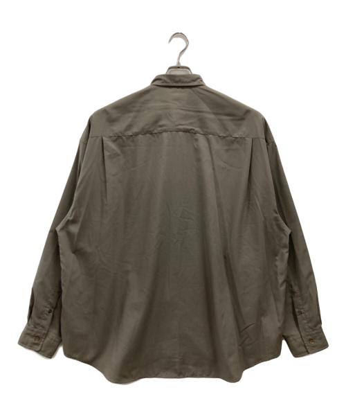 Gymphlex（ジムフレックス）Gymphlex (ジムフレックス) ポリエステルローン レギュラーカラーシャツ オリーブ サイズ:Lの古着・服飾アイテム