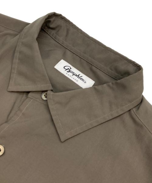 Gymphlex（ジムフレックス）Gymphlex (ジムフレックス) ポリエステルローン レギュラーカラーシャツ オリーブ サイズ:Lの古着・服飾アイテム