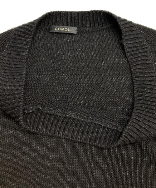 COMOLI（コモリ）COMOLI (コモリ) 7G クルーネックニット ブラック サイズ:3の古着・服飾アイテム