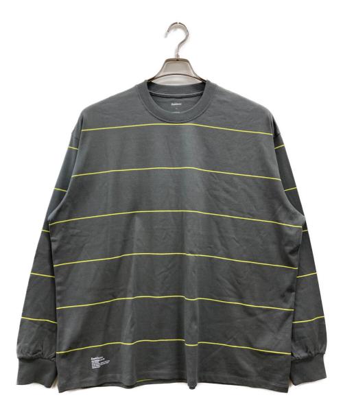 FreshService（フレッシュサービス）FreshService (フレッシュサービス) PIN BORDER L/S TEE グレー サイズ:L 未使用品の古着・服飾アイテム