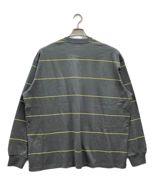 FreshService（フレッシュサービス）FreshService (フレッシュサービス) PIN BORDER L/S TEE グレー サイズ:L 未使用品の古着・服飾アイテム