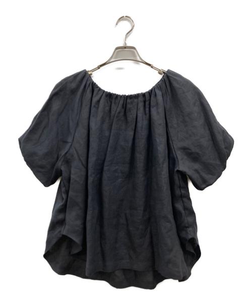 SINME（シンメ）SINME (シンメ) リネンオフショルダーブラウス ブラック サイズ:FREE 未使用品の古着・服飾アイテム