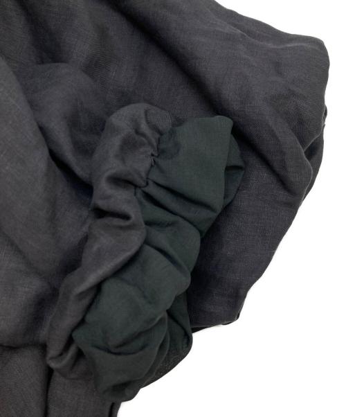 SINME（シンメ）SINME (シンメ) リネンオフショルダーブラウス ブラック サイズ:FREE 未使用品の古着・服飾アイテム
