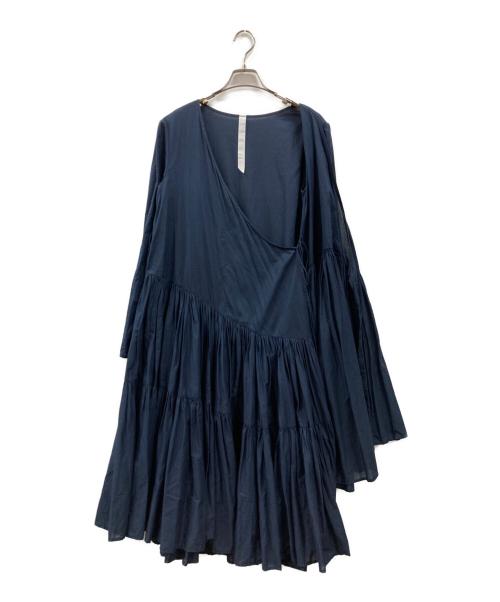 merlette（マーレット）merlette (マーレット) ティアードラップワンピース ネイビー サイズ:XSの古着・服飾アイテム