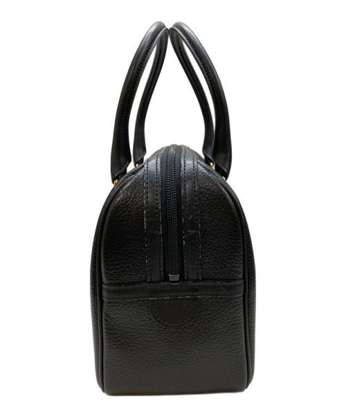 Burberry's（バーバリーズ）Burberry's (バーバリーズ) 中ノヴァチェック柄レザーミニボストンバッグ ブラックの古着・服飾アイテム