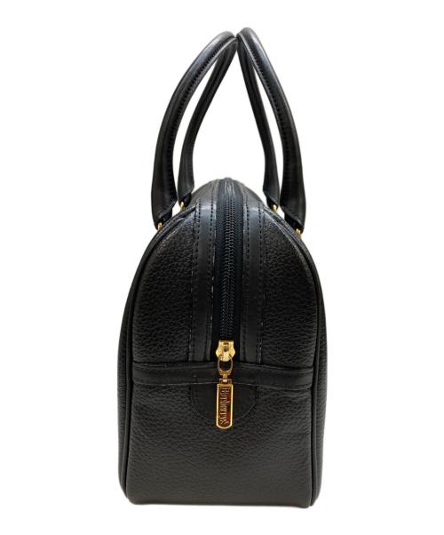 Burberry's（バーバリーズ）Burberry's (バーバリーズ) 中ノヴァチェック柄レザーミニボストンバッグ ブラックの古着・服飾アイテム