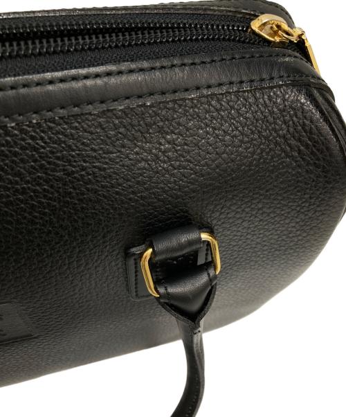 Burberry's（バーバリーズ）Burberry's (バーバリーズ) 中ノヴァチェック柄レザーミニボストンバッグ ブラックの古着・服飾アイテム