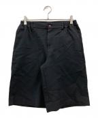 COMME des GARCONS HOMME DEUXコムデギャルソン オム ドゥ）の古着「エステルサージ 製品染めハーフパンツ」｜ブラック