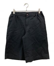 COMME des GARCONS HOMME DEUX（コムデギャルソン オム ドゥ）の古着「エステルサージ 製品染めハーフパンツ」｜ブラック