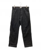 SCHOTT BROS.ショット）の古着「OLD HICKORY DENIM PANTS」｜ホワイト×ブラック