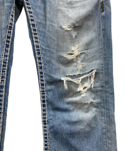 TRUE RELIGION（トゥルー レリジョン）TRUE RELIGION (トゥルー レリジョン) RICKY SUPER T　デニムパンツ　フレアパンツ　USA製 インディゴ サイズ:実寸参照の古着・服飾アイテム