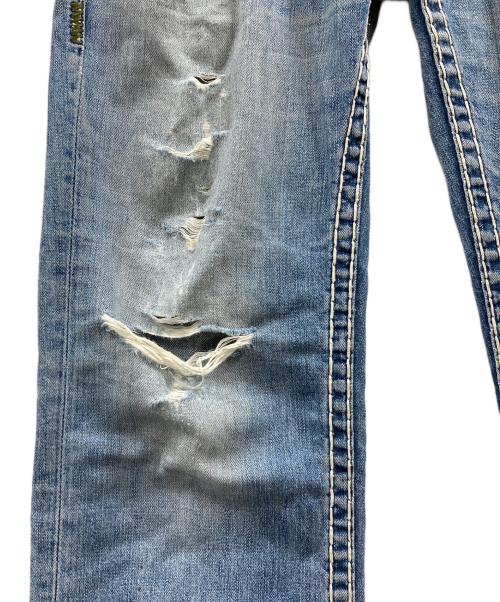 TRUE RELIGION（トゥルー レリジョン）TRUE RELIGION (トゥルー レリジョン) RICKY SUPER T　デニムパンツ　フレアパンツ　USA製 インディゴ サイズ:実寸参照の古着・服飾アイテム