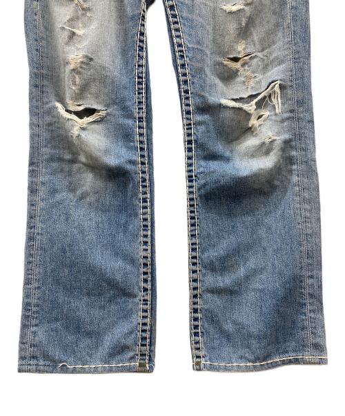 TRUE RELIGION（トゥルー レリジョン）TRUE RELIGION (トゥルー レリジョン) RICKY SUPER T　デニムパンツ　フレアパンツ　USA製 インディゴ サイズ:実寸参照の古着・服飾アイテム