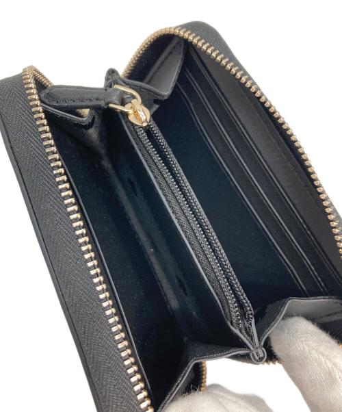 Kate Spade（ケイトスペード）Kate Spade (ケイトスペード) 水玉模様ミニウォレット　財布 ブラック×ホワイト サイズ:実寸参照の古着・服飾アイテム