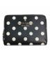 Kate Spade（ケイトスペード）の古着「水玉模様ミニウォレット　財布」｜ブラック×ホワイト