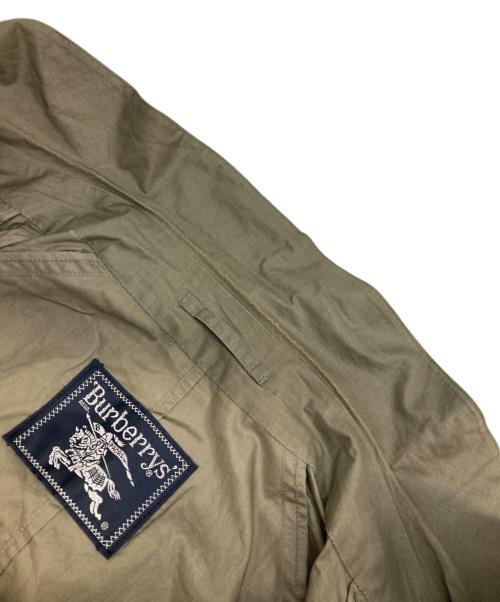 Burberry's（バーバリーズ）Burberry's (バーバリーズ) 比翼ステンカラーコート カーキ サイズ:不明（実寸参照）の古着・服飾アイテム