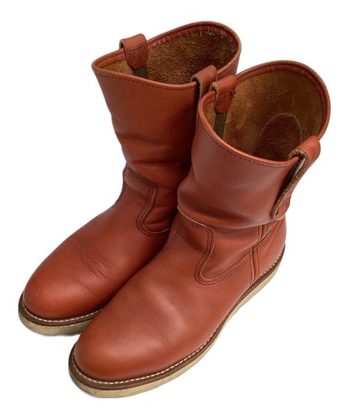 RED WING（レッドウィング）RED WING (レッドウィング) 9-inch Pecos Boots　USA製 ブラウン サイズ:US7 2/1の古着・服飾アイテム