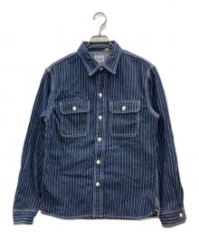 FLAT HEAD（フラット ヘッド）の古着「WABASHWORKSHIRT」｜ネイビー