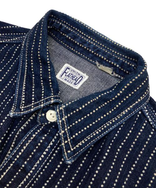 FLAT HEAD（フラット ヘッド）FLAT HEAD (フラット ヘッド) WABASHWORKSHIRT ネイビー サイズ:40の古着・服飾アイテム