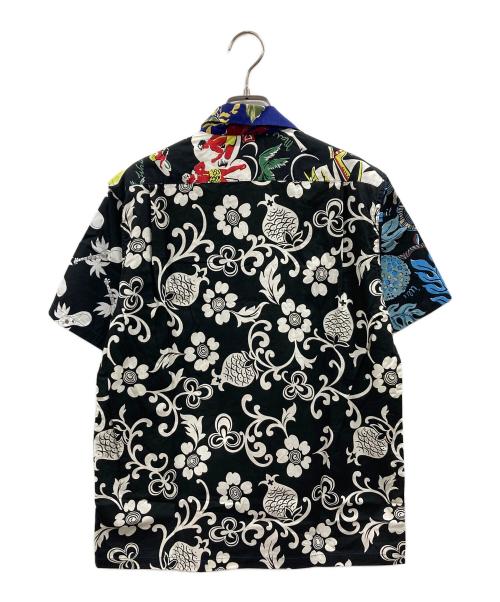BEAMS PLUS（ビームスプラス）BEAMS PLUS (ビームスプラス) DALE HOPE (デール・ホープ) 別注アロハシャツ ネイビー×ブラック サイズ:Mの古着・服飾アイテム