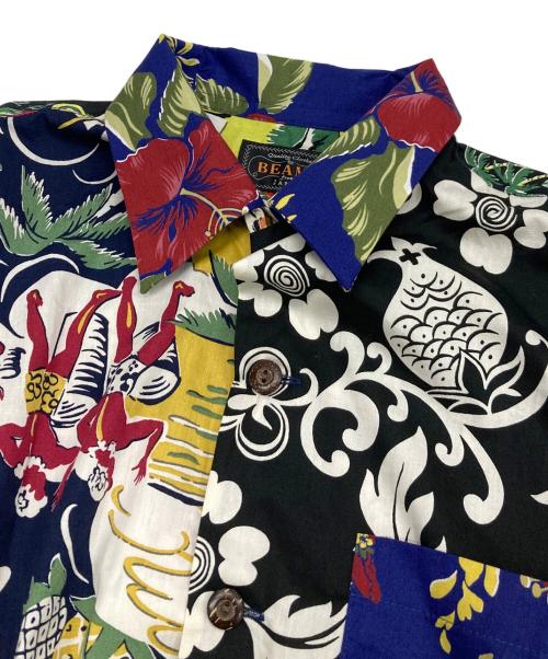 BEAMS PLUS（ビームスプラス）BEAMS PLUS (ビームスプラス) DALE HOPE (デール・ホープ) 別注アロハシャツ ネイビー×ブラック サイズ:Mの古着・服飾アイテム