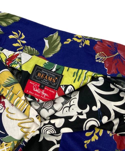 BEAMS PLUS（ビームスプラス）BEAMS PLUS (ビームスプラス) DALE HOPE (デール・ホープ) 別注アロハシャツ ネイビー×ブラック サイズ:Mの古着・服飾アイテム