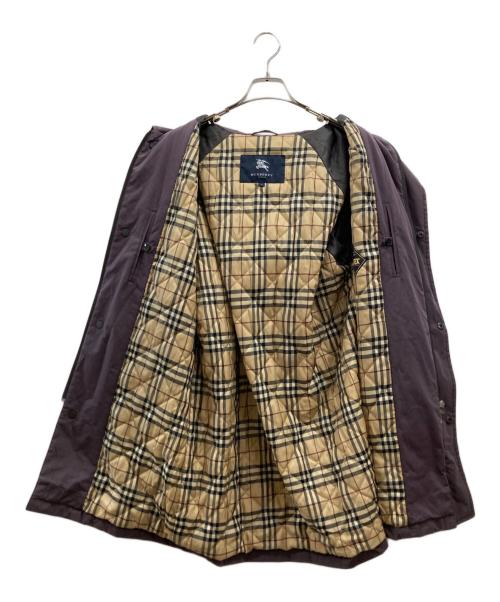 BURBERRY LONDON（バーバリーロンドン）BURBERRY LONDON (バーバリーロンドン) フーデッドコート パープル サイズ:Lの古着・服飾アイテム