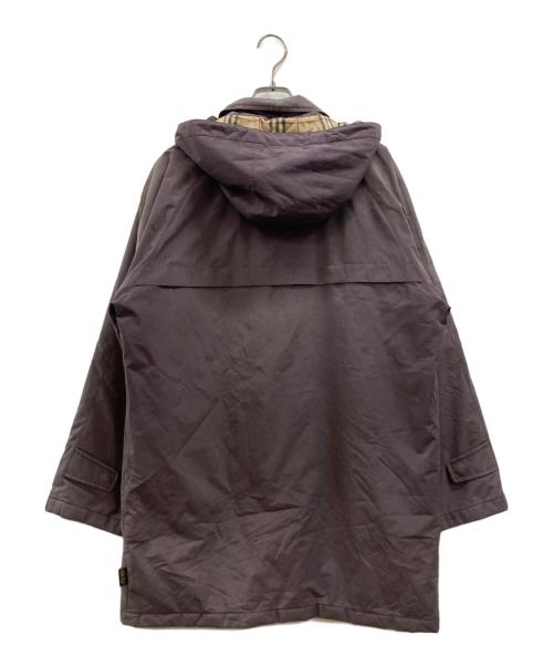BURBERRY LONDON（バーバリーロンドン）BURBERRY LONDON (バーバリーロンドン) フーデッドコート パープル サイズ:Lの古着・服飾アイテム