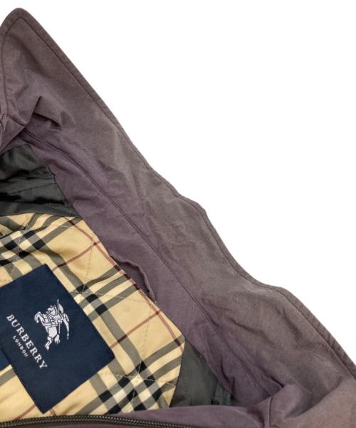 BURBERRY LONDON（バーバリーロンドン）BURBERRY LONDON (バーバリーロンドン) フーデッドコート パープル サイズ:Lの古着・服飾アイテム