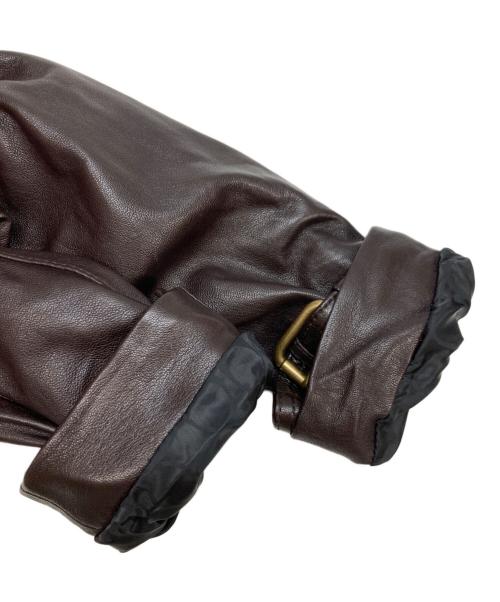 COACH（コーチ）COACH (コーチ) ヘリテージ C ダブル ブレスト レザー トレンチ コート ブラウン サイズ:XSの古着・服飾アイテム