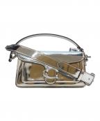 COACHコーチ）の古着「タビー ショルダー バッグ 20」｜シルバー