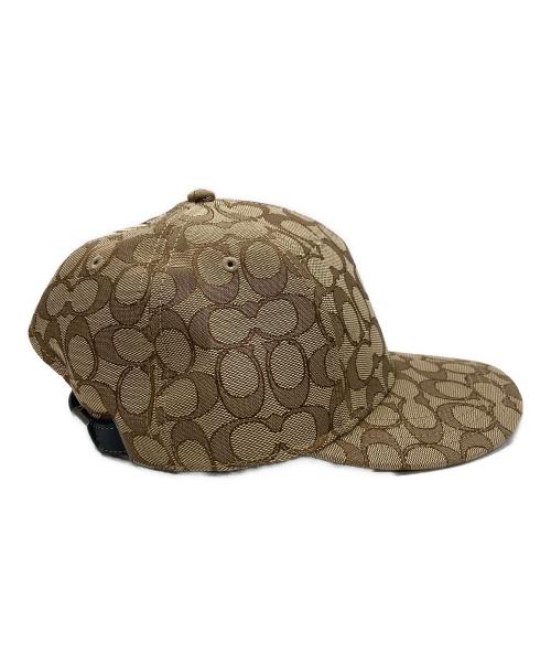 COACH（コーチ）COACH (コーチ) シグネチャーキャップ ベージュの古着・服飾アイテム