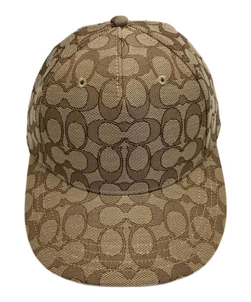 COACH（コーチ）COACH (コーチ) シグネチャーキャップ ベージュの古着・服飾アイテム