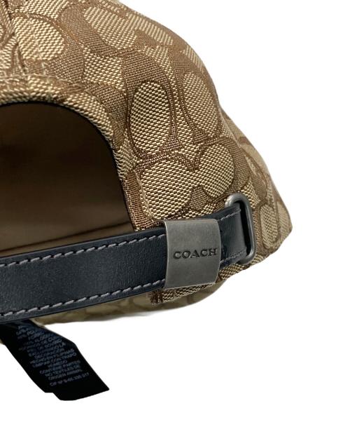 COACH（コーチ）COACH (コーチ) シグネチャーキャップ ベージュの古着・服飾アイテム