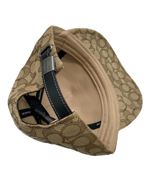 COACH（コーチ）COACH (コーチ) シグネチャーキャップ ベージュの古着・服飾アイテム