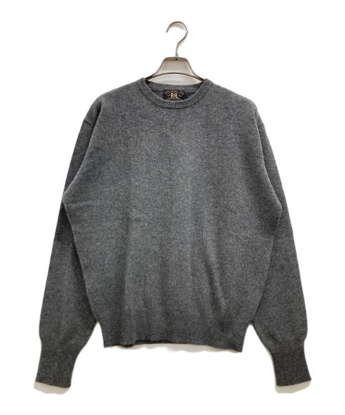 RRL（ダブルアールエル）RRL (ダブルアールエル) クルーネックウールニット グレー サイズ:Mの古着・服飾アイテム