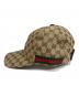 GUCCI (グッチ) GGキャンバスベースボールキャップ ベージュ サイズ:不明(実寸参照)：20000円