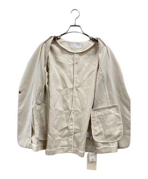 NOLLEY'S sophi（ノーリーズソフィー）NOLLEY'S sophi (ノーリーズソフィー) ダルスラブノーラペルジャケット アイボリー サイズ:38の古着・服飾アイテム